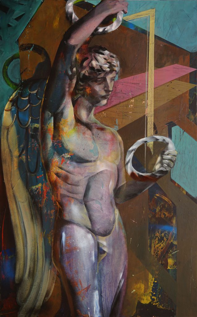 Statue Nr.1 - 90 x 140cm - acrylic on canvas - 2019