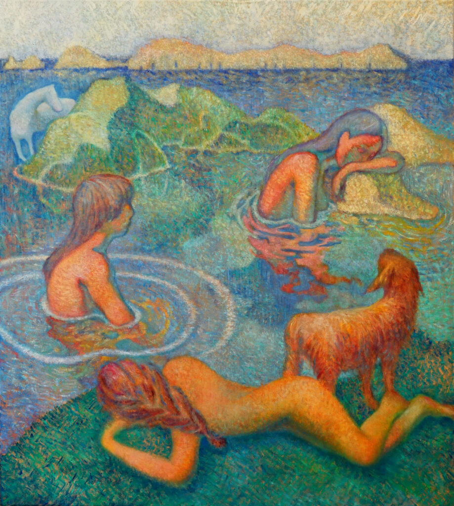 Siesta, 90 x 100cm, Öl auf Leinwand, 2025